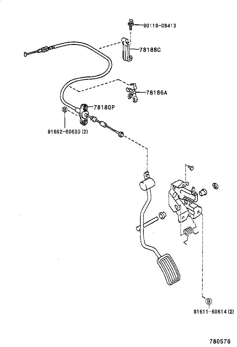  HILUX 2WD |  ACCELERATOR LINK