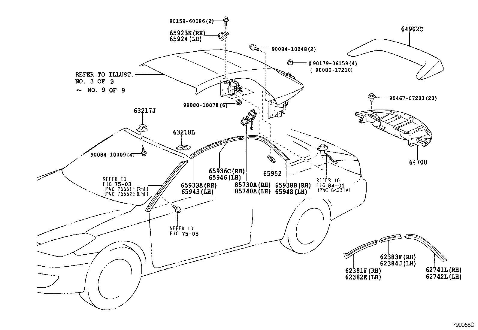  SOLARA |  CONVERTIBLE PARTS