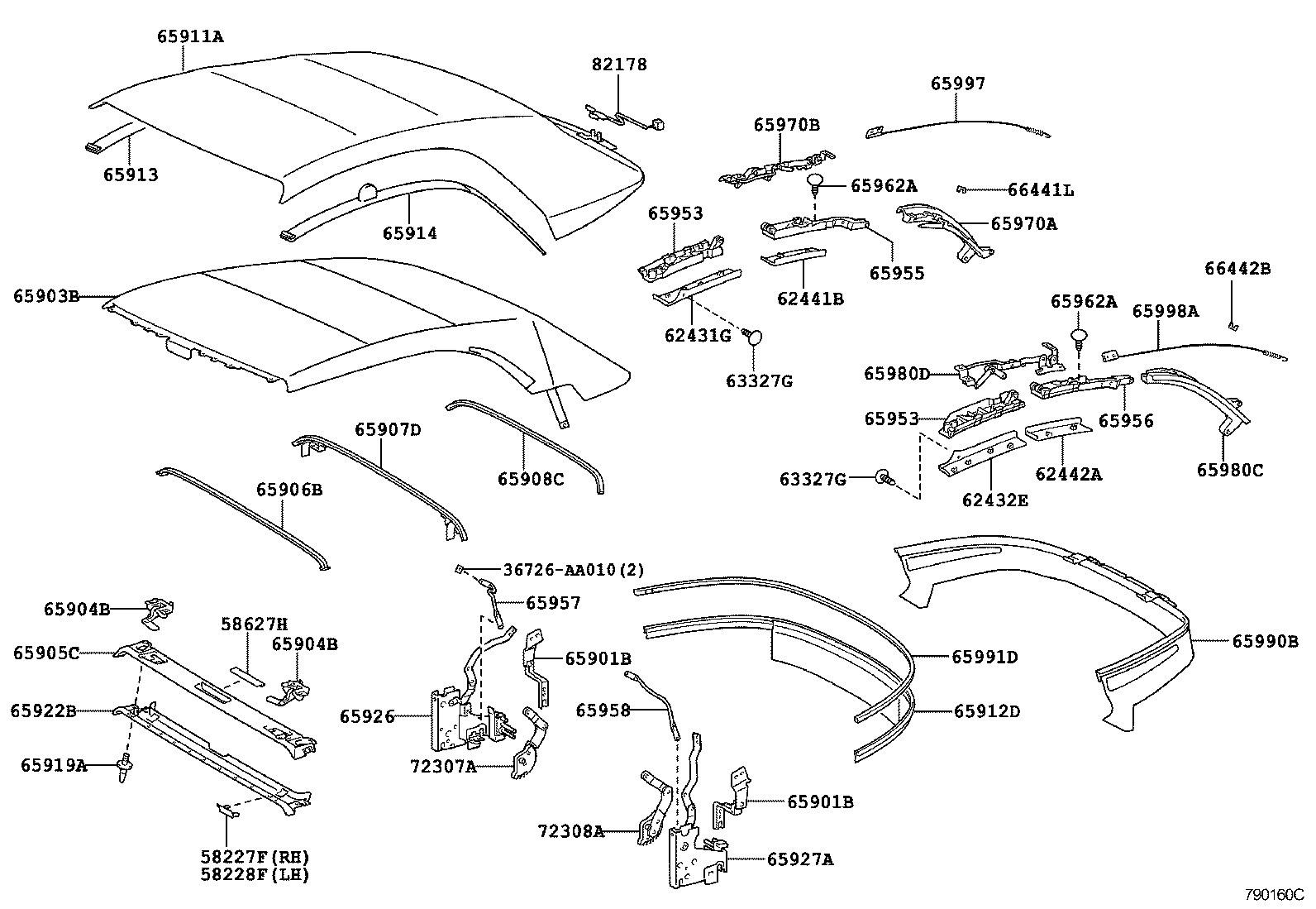  SOLARA |  CONVERTIBLE PARTS