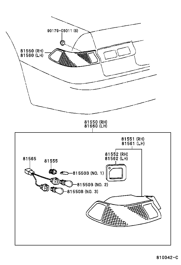  CAMRY NAP |  REAR COMBINATION LAMP