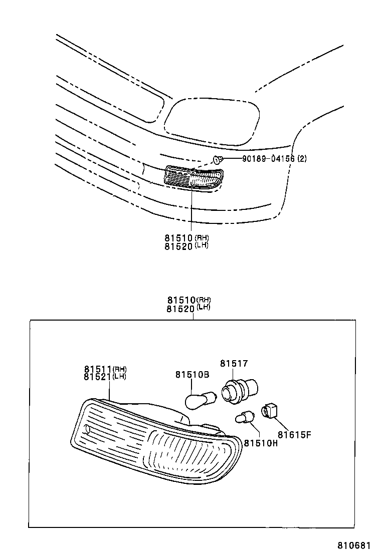  RAV4 |  FRONT TURN SIGNAL LAMP