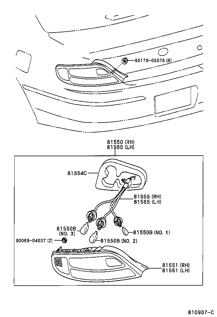  SOLARA |  REAR COMBINATION LAMP