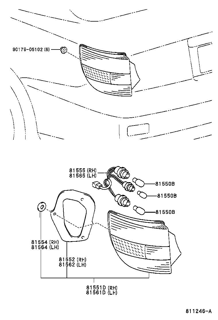  CELICA |  REAR COMBINATION LAMP