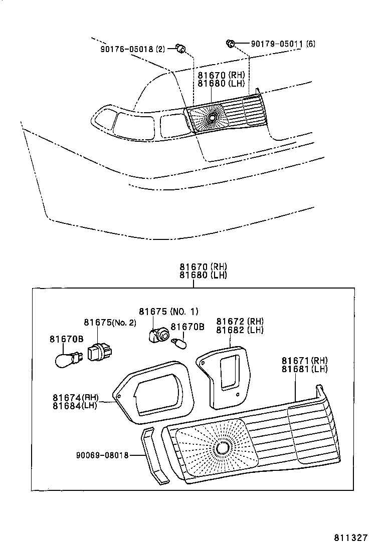  CAMRY NAP |  BACK UP LAMP