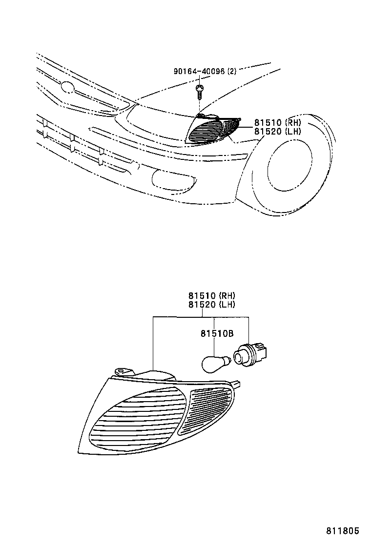  SOLARA |  FRONT TURN SIGNAL LAMP