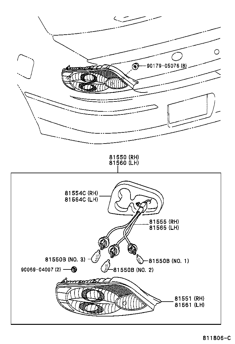  SOLARA |  REAR COMBINATION LAMP