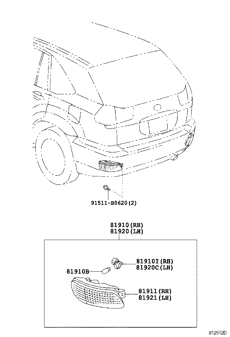  RX330 350 JPP |  REFLEX REFLECTOR