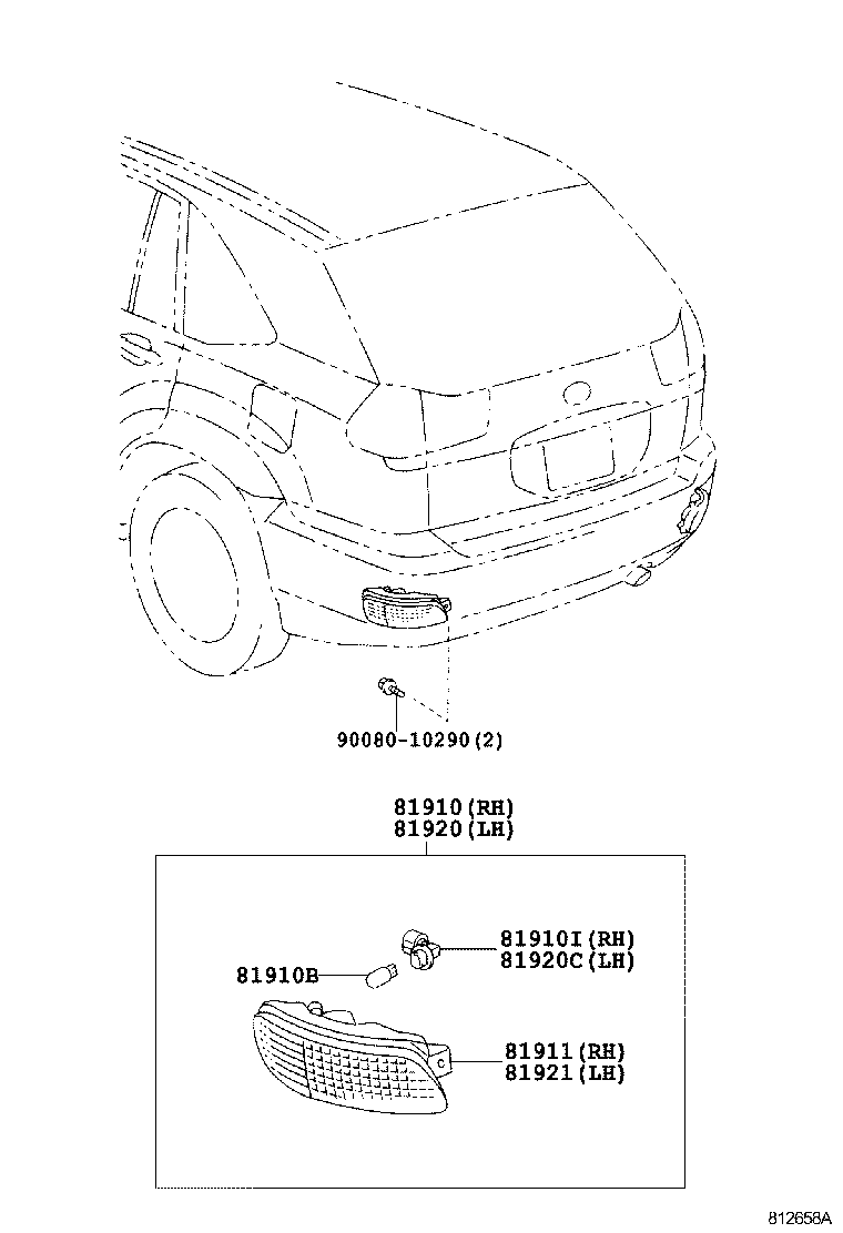  RX330 350 NAP |  REFLEX REFLECTOR