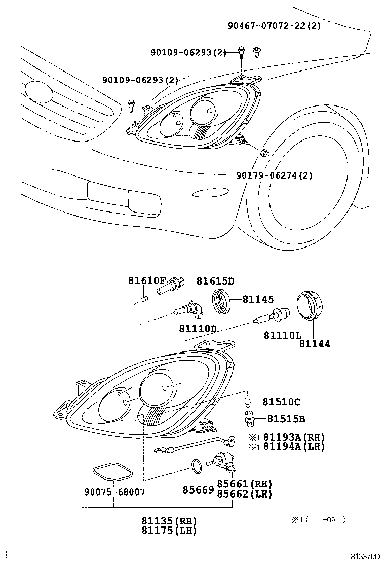  SC430 |  HEADLAMP