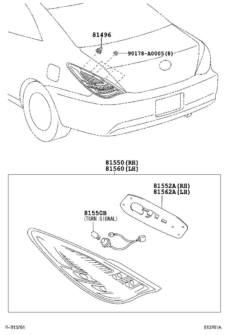  SOLARA |  REAR COMBINATION LAMP