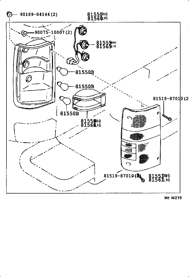  4 RUNNER TRUCK |  REAR COMBINATION LAMP