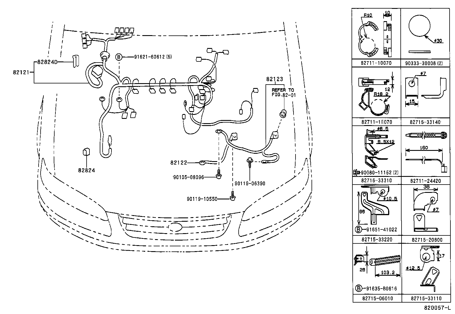  CAMRY NAP |  WIRING CLAMP