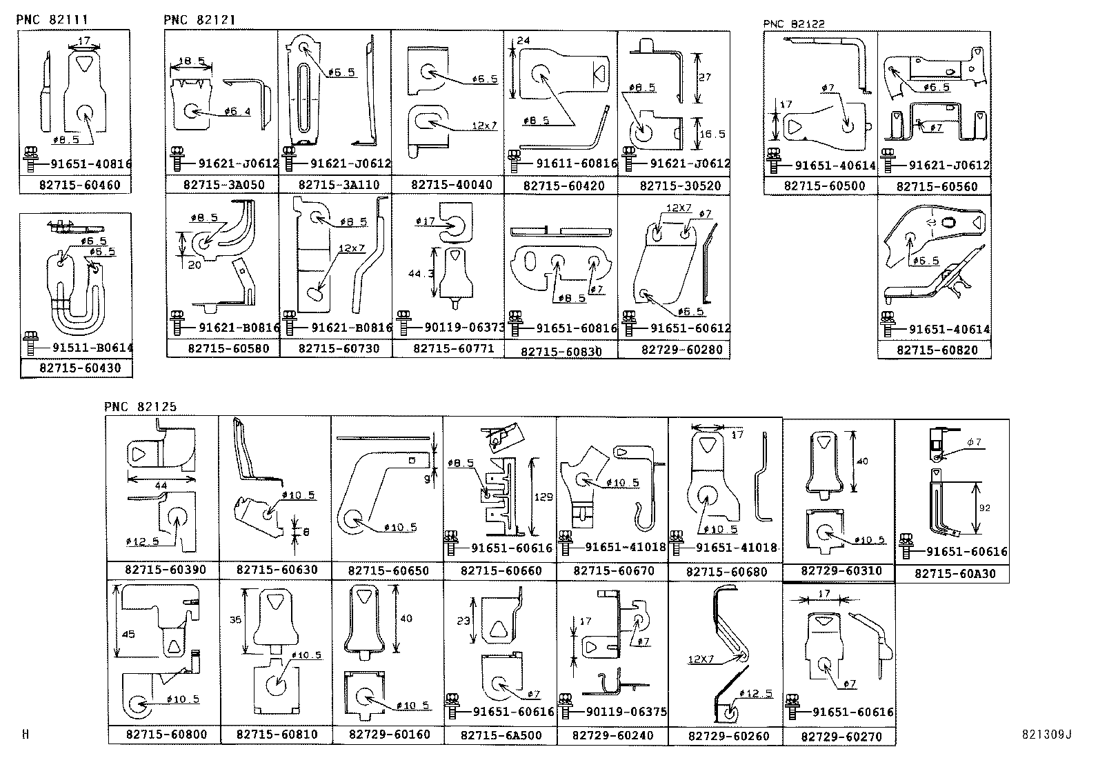  LAND CRUISER 100 |  WIRING CLAMP