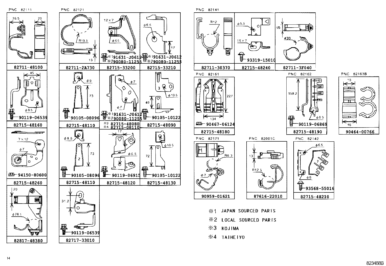  RX330 350 JPP |  WIRING CLAMP