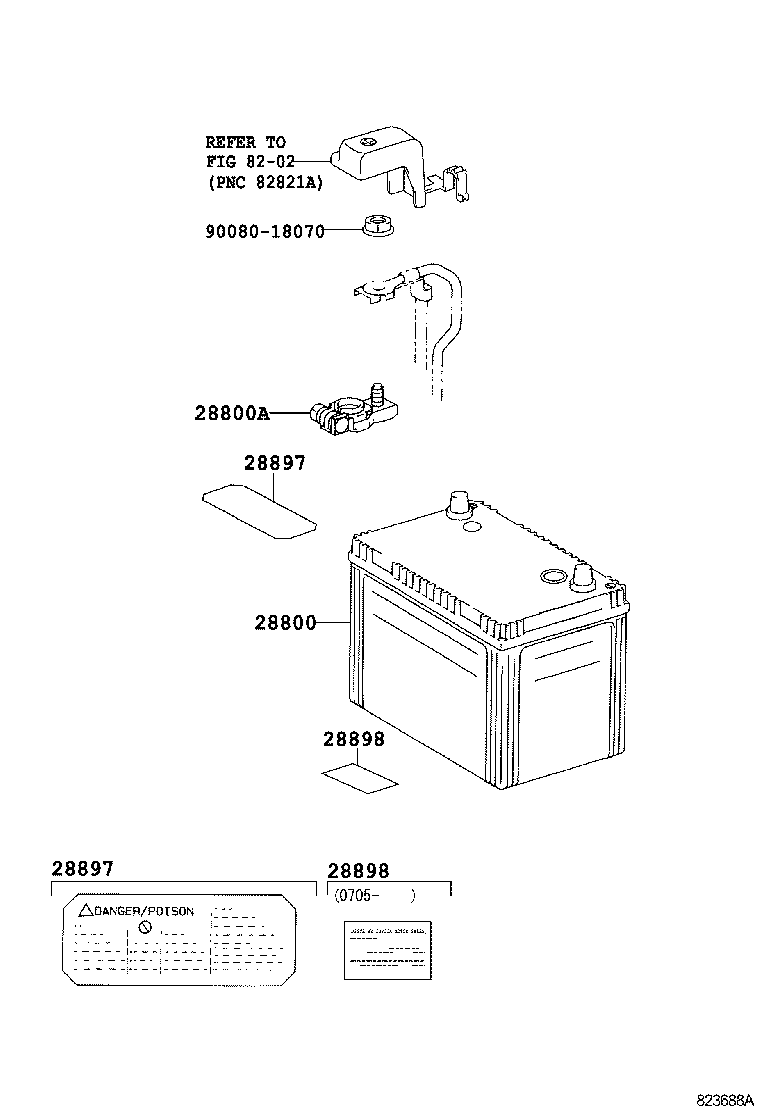  RX330 350 NAP |  BATTERY BATTERY CABLE