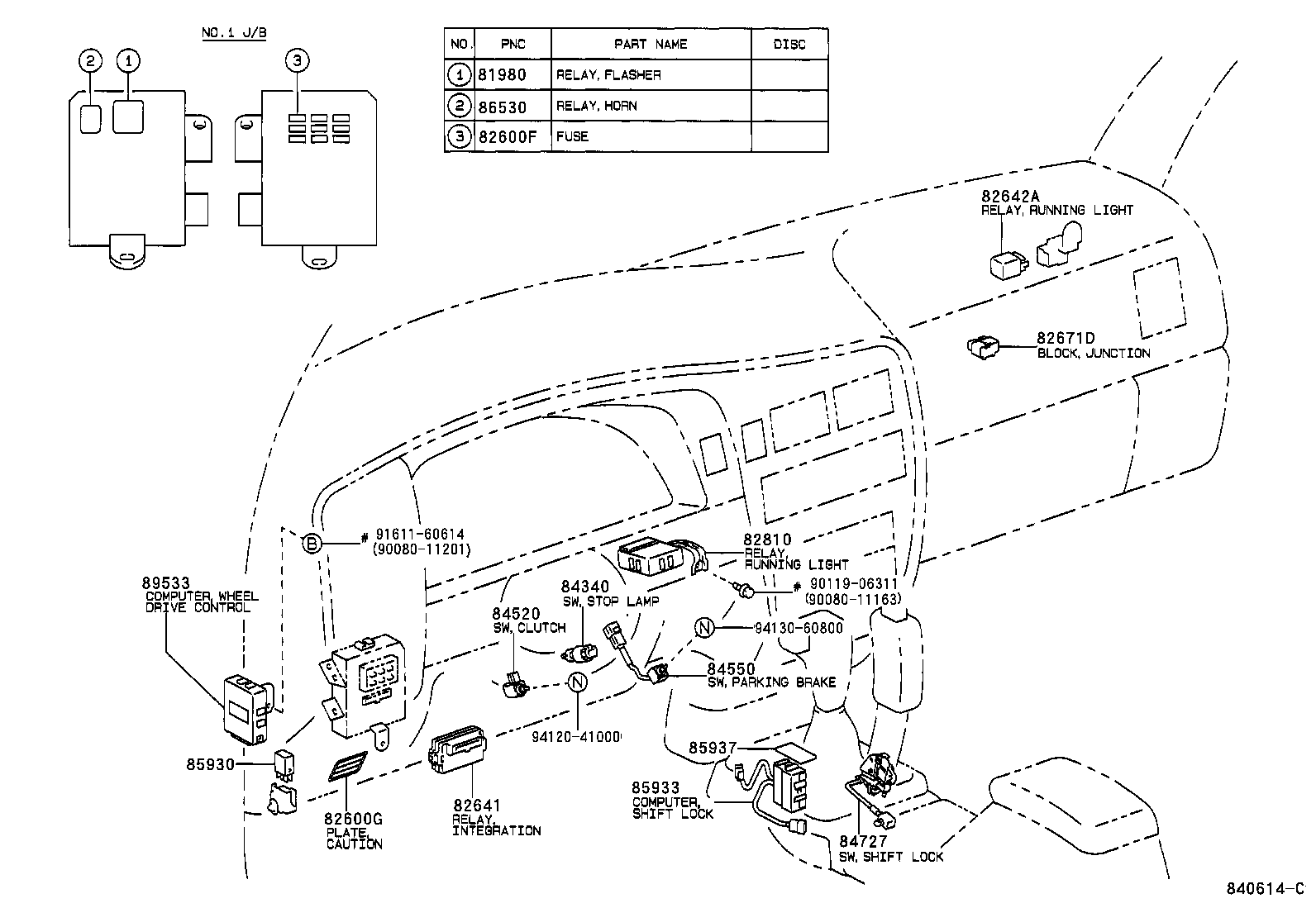  TACOMA |  SWITCH RELAY COMPUTER