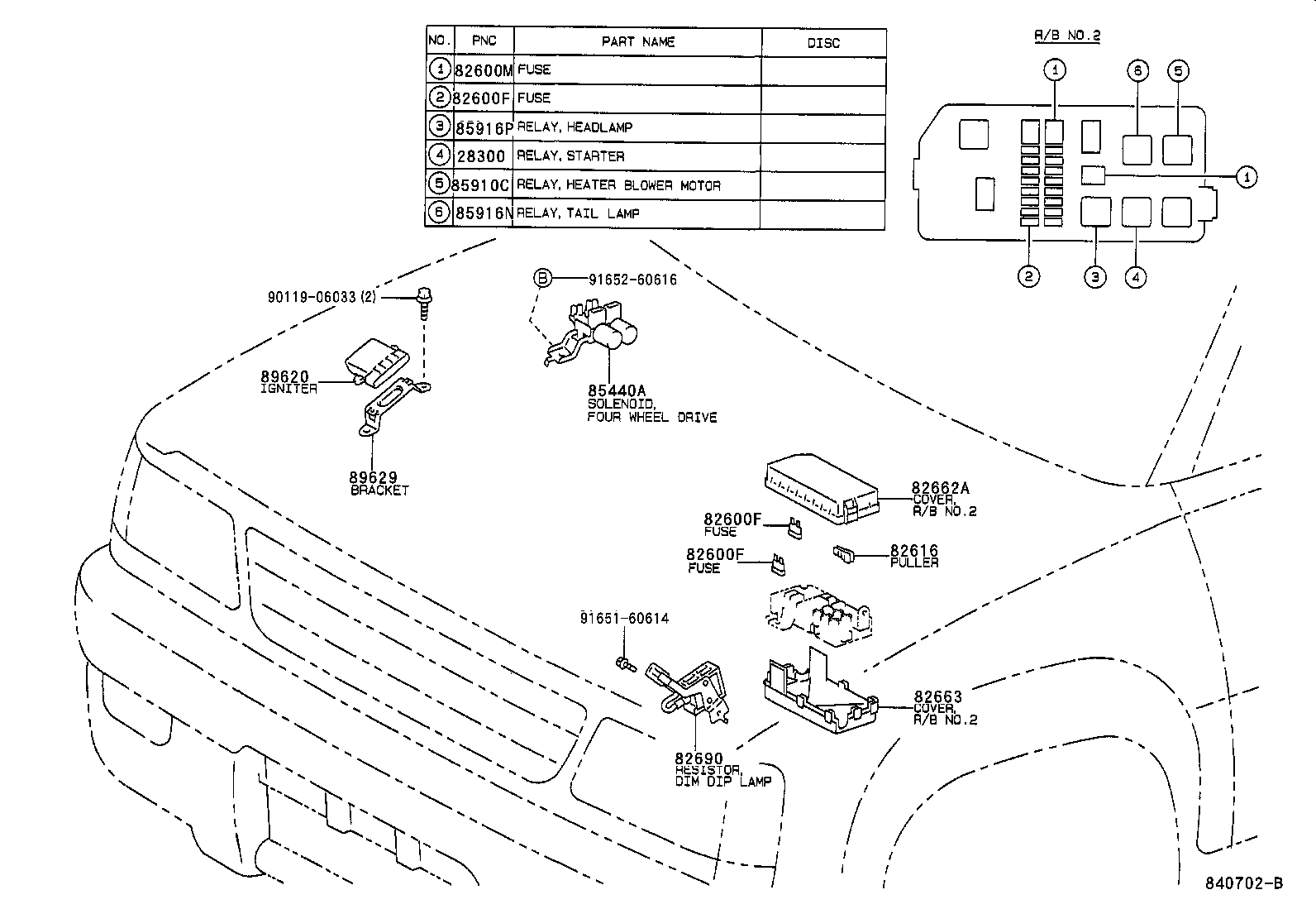  TACOMA |  SWITCH RELAY COMPUTER