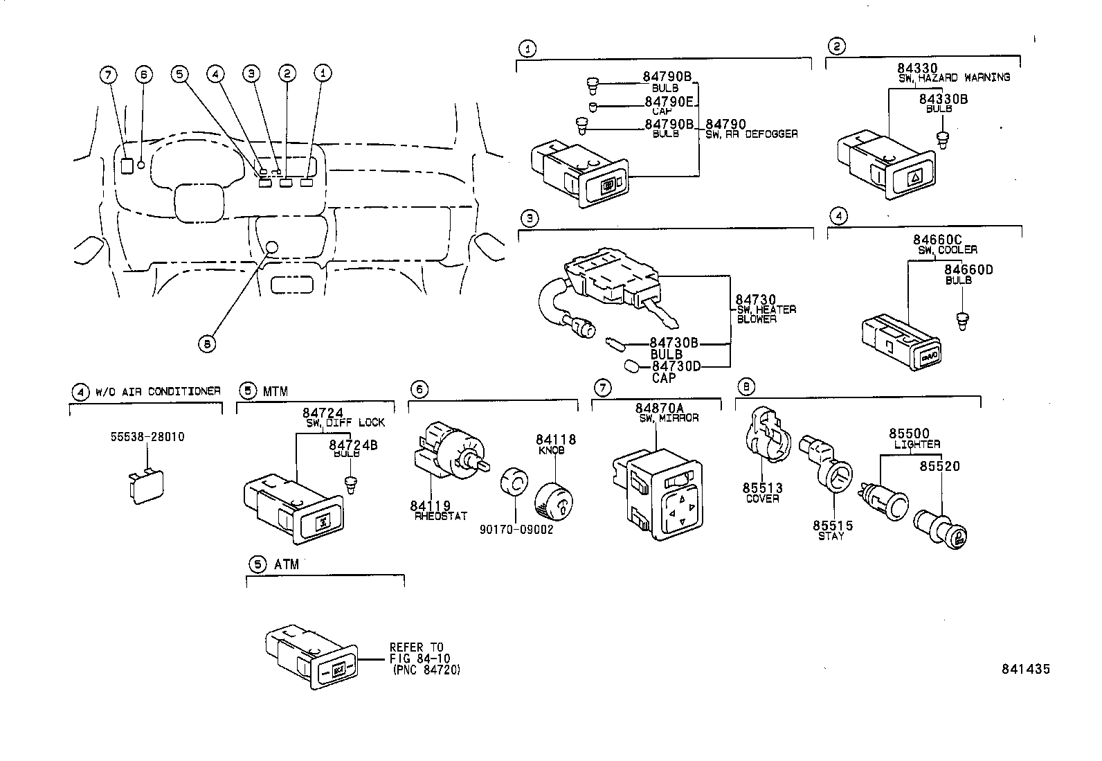  RAV4 |  SWITCH RELAY COMPUTER