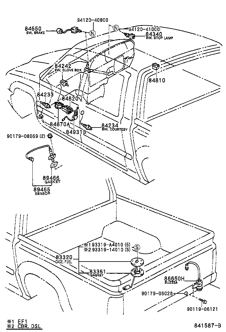  HILUX 2WD |  SWITCH RELAY COMPUTER