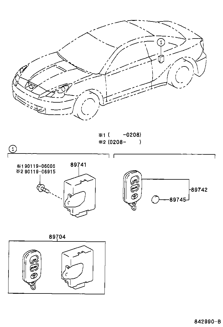  CELICA |  WIRELESS DOOR LOCK