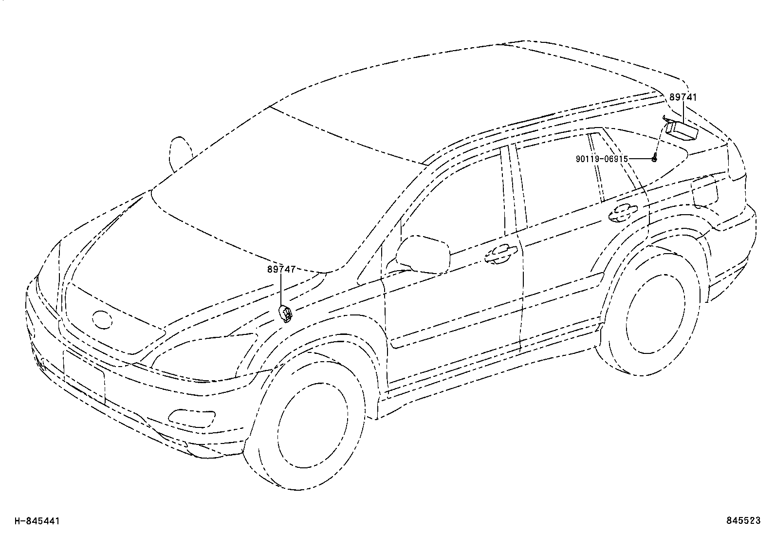  RX400H |  WIRELESS DOOR LOCK