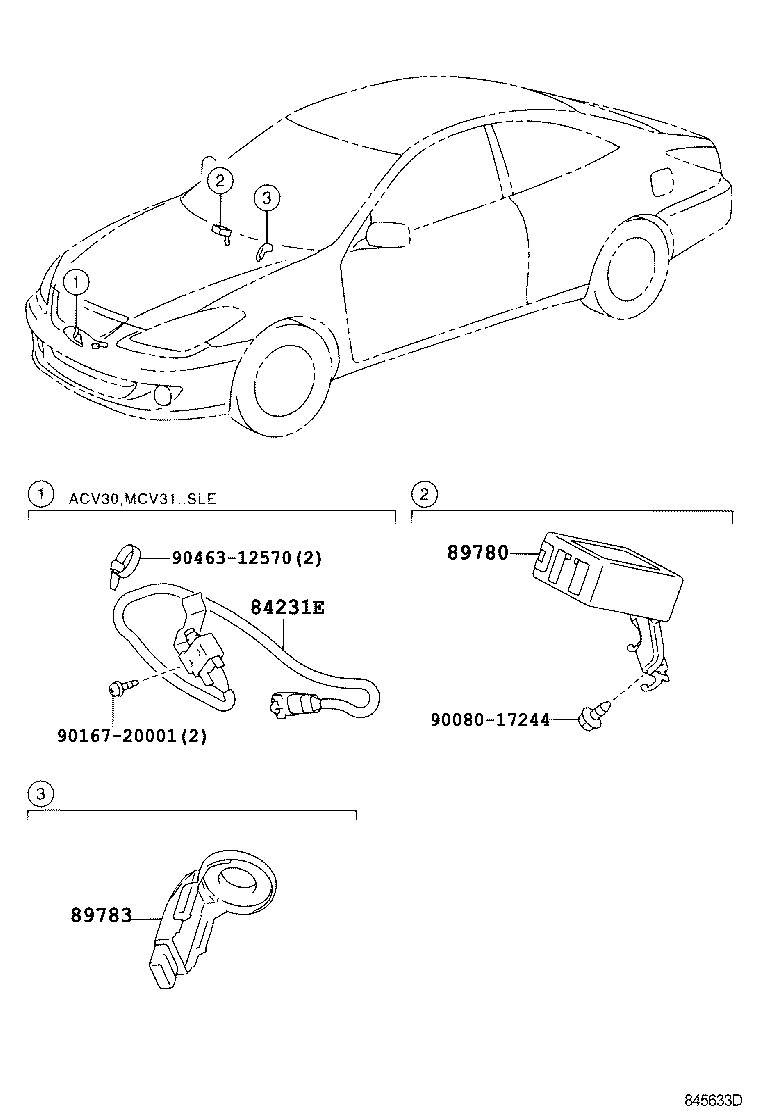  SOLARA |  ANTI THEFT DEVICE