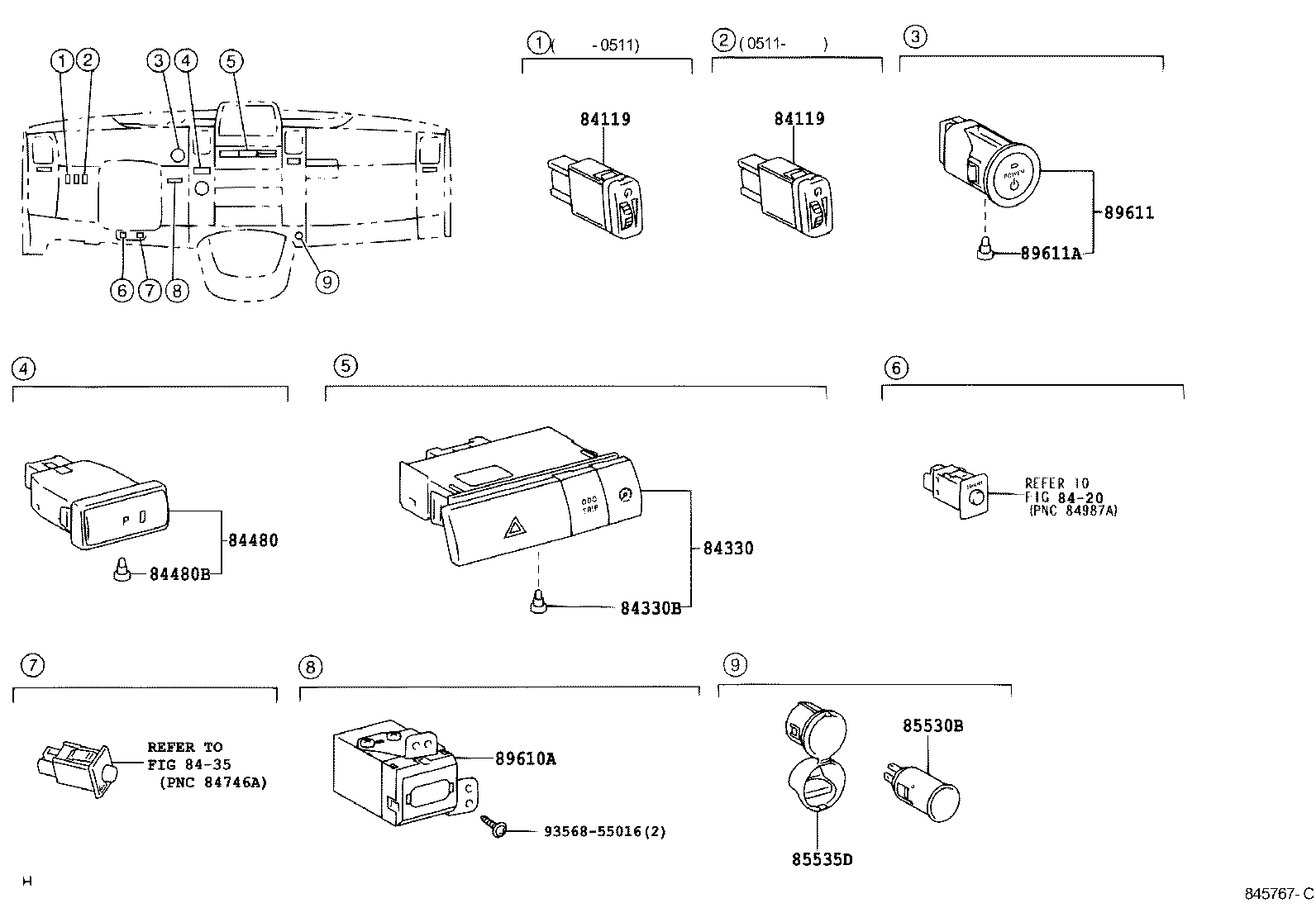  PRIUS |  SWITCH RELAY COMPUTER