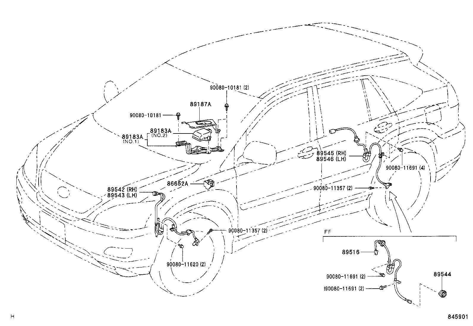  RX330 350 NAP |  ABS VSC