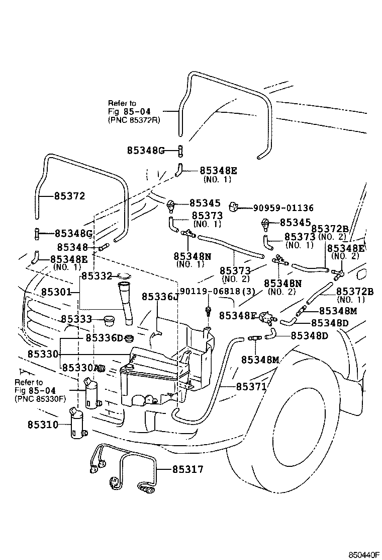  LAND CRUISER 100 |  WINDSHIELD WASHER