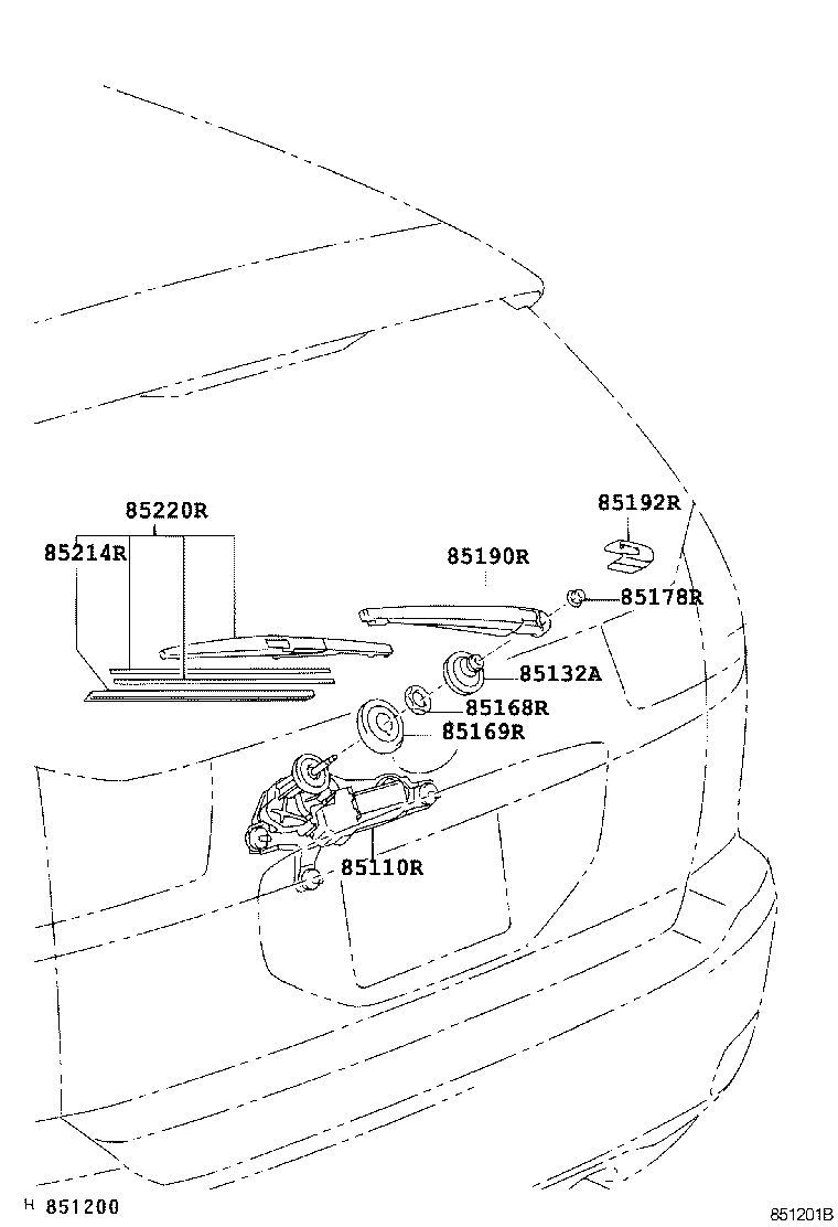  RX330 350 JPP |  REAR WIPER