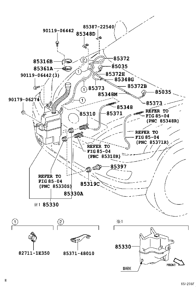  RX330 350 JPP |  WINDSHIELD WASHER