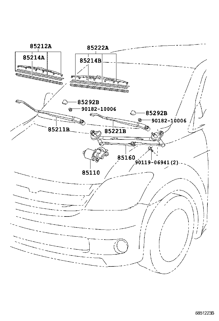  SCION XA |  WINDSHIELD WIPER