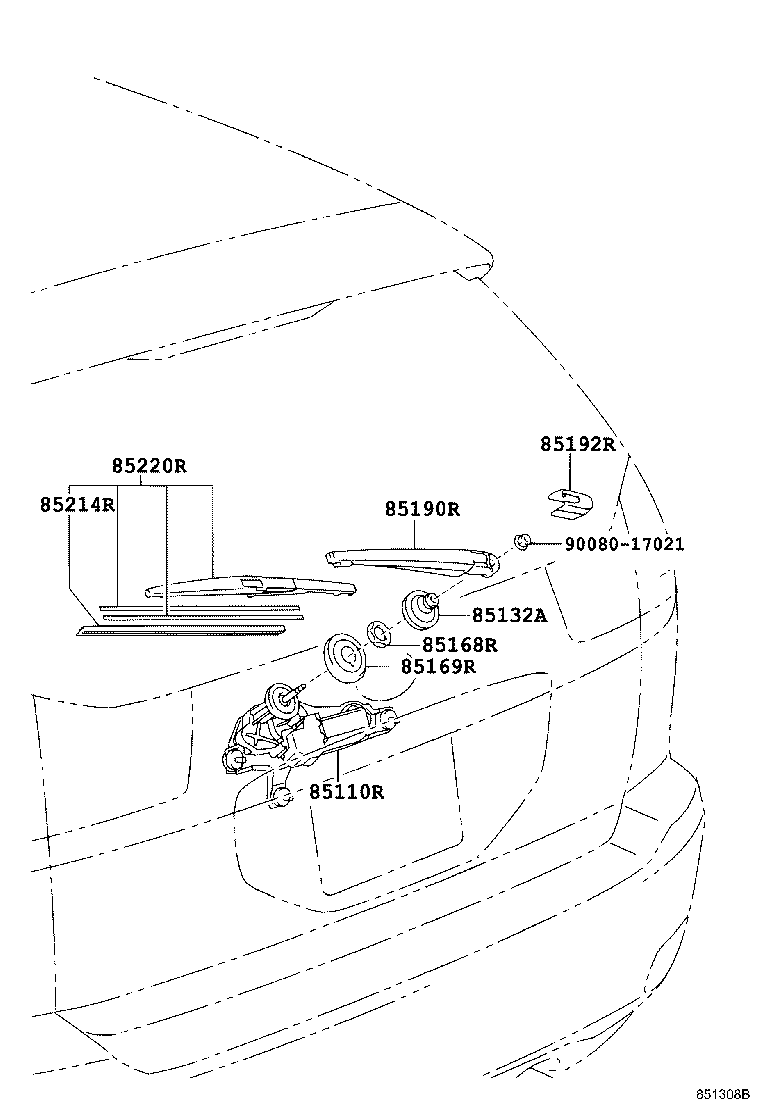  RX330 350 NAP |  REAR WIPER