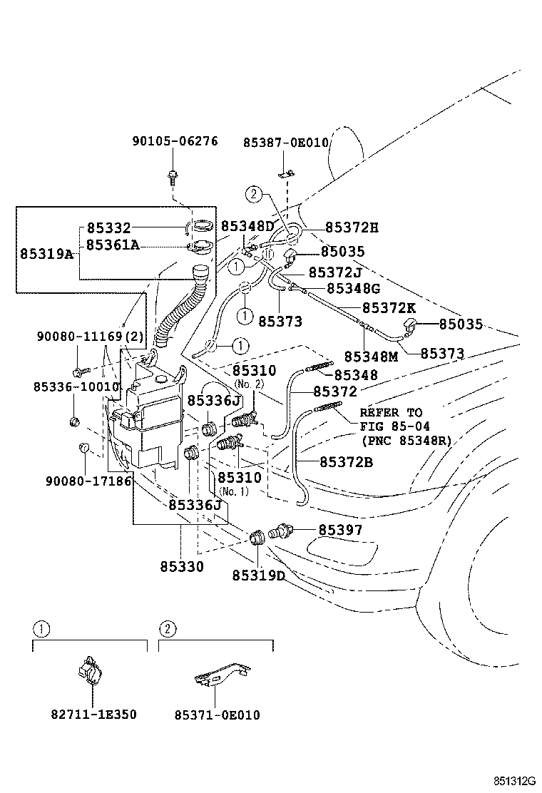  RX330 350 NAP |  WINDSHIELD WASHER
