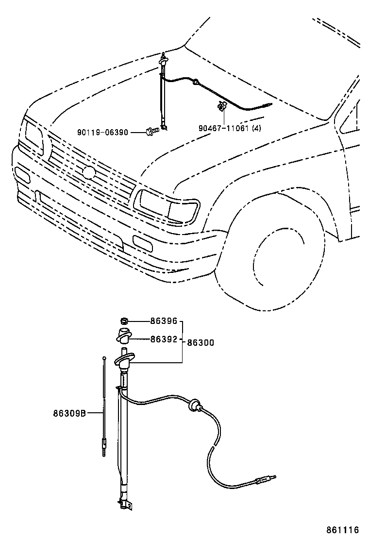  TACOMA |  ANTENNA