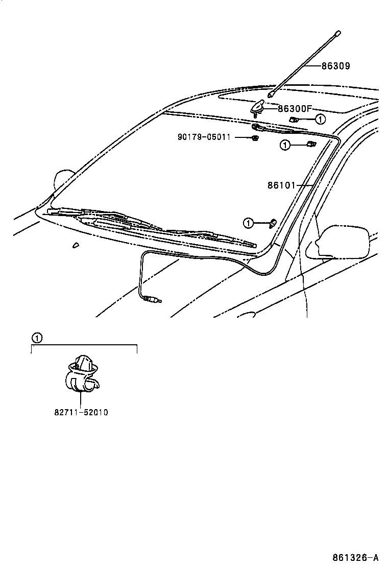  YARIS FRP |  ANTENNA