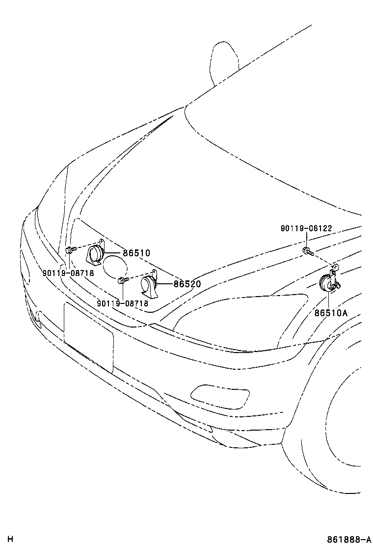  RX330 350 JPP |  HORN