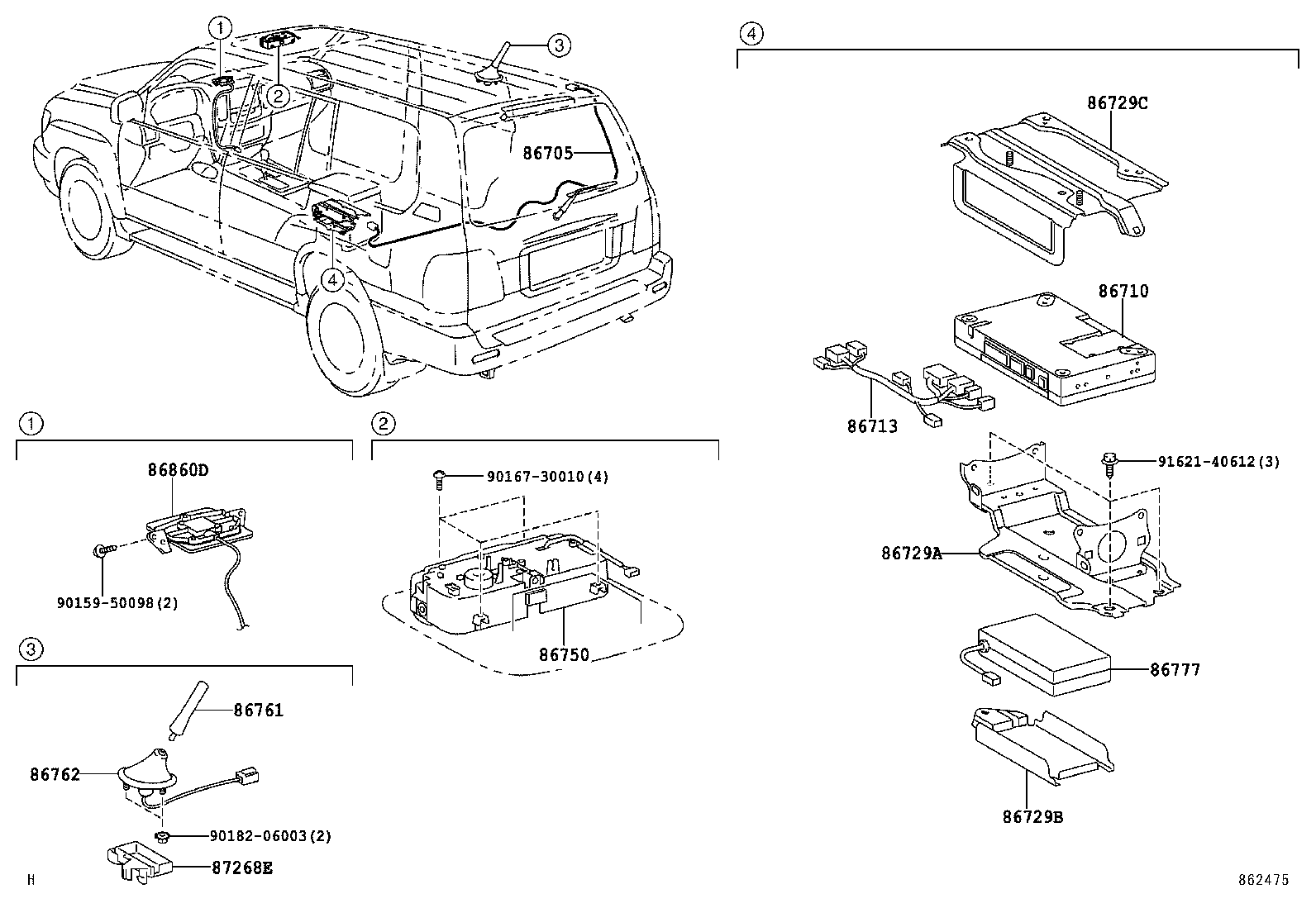  LX470 |  TELEPHONE MAYDAY