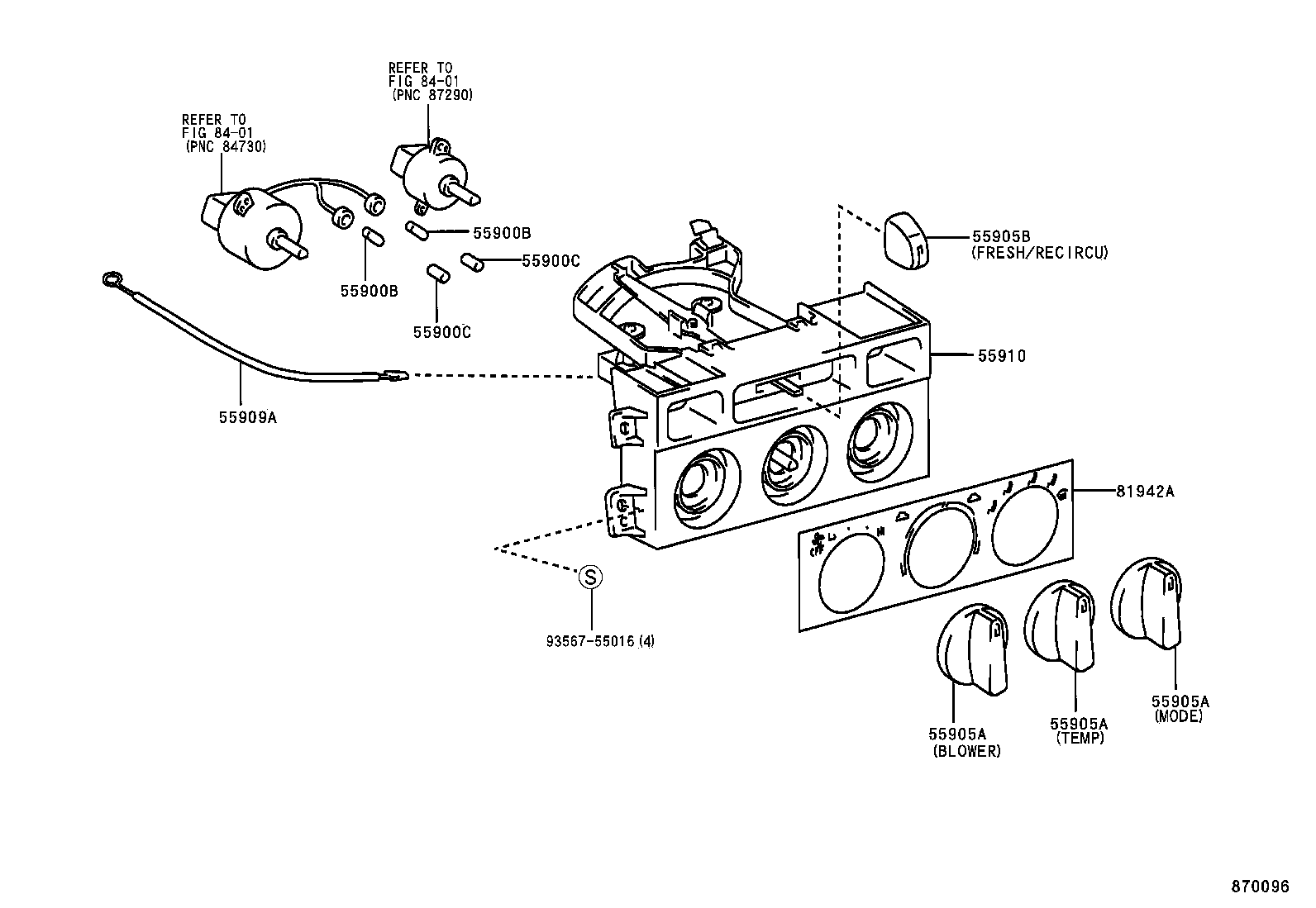  CAMRY JPP |  HEATING AIR CONDITIONING CONTROL AIR DUCT