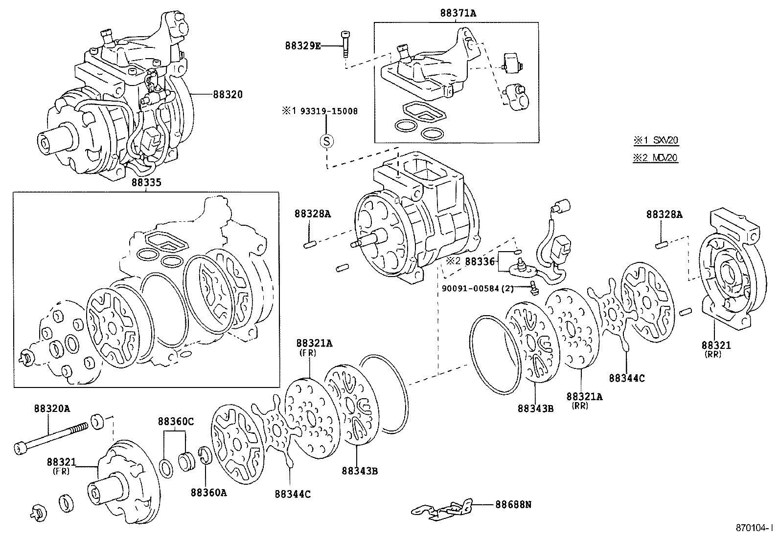  CAMRY NAP |  HEATING AIR CONDITIONING COMPRESSOR