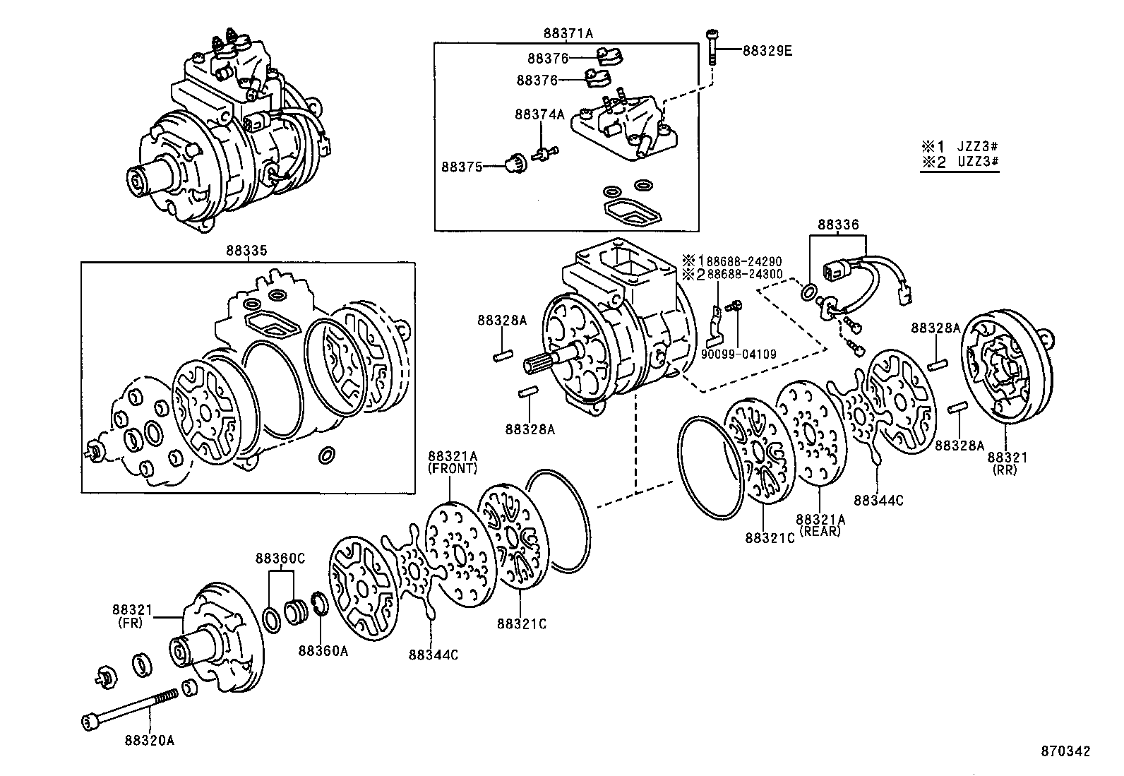  SC300 400 |  HEATING AIR CONDITIONING COMPRESSOR