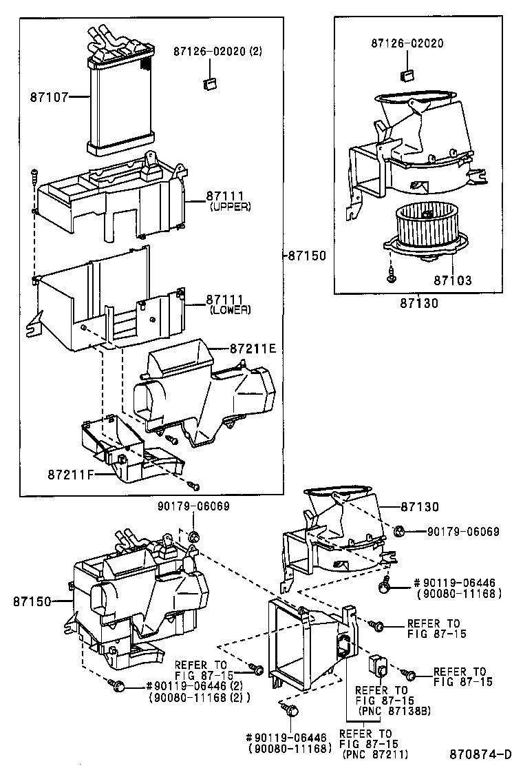  TACOMA |  HEATING AIR CONDITIONING HEATER UNIT BLOWER