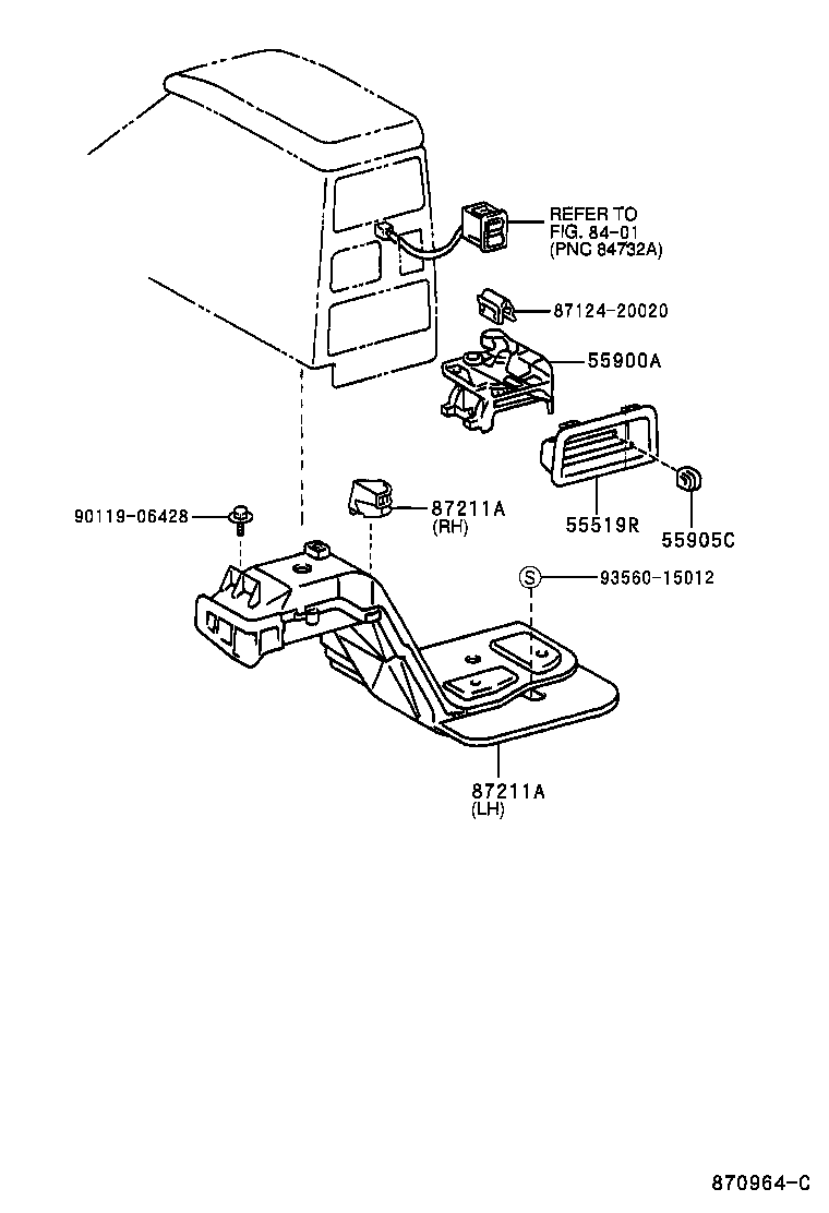  4RUNNER |  HEATING AIR CONDITIONING CONTROL AIR DUCT