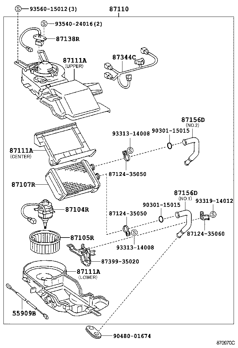  4RUNNER |  HEATING AIR CONDITIONING HEATER UNIT BLOWER