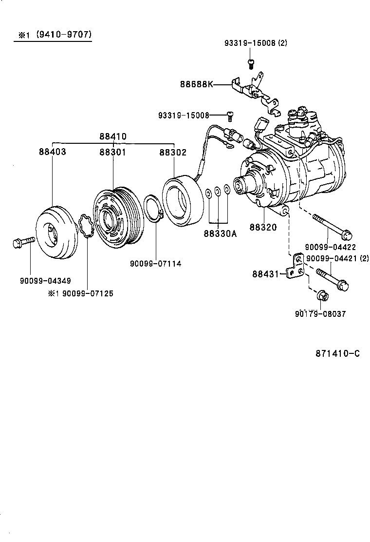  LS400 |  HEATING AIR CONDITIONING COMPRESSOR