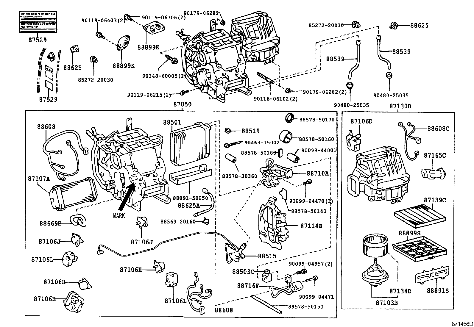  LS400 |  HEATING AIR CONDITIONING COOLER UNIT