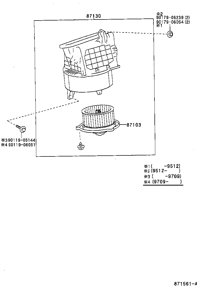  RAV4 |  HEATING AIR CONDITIONING HEATER UNIT BLOWER