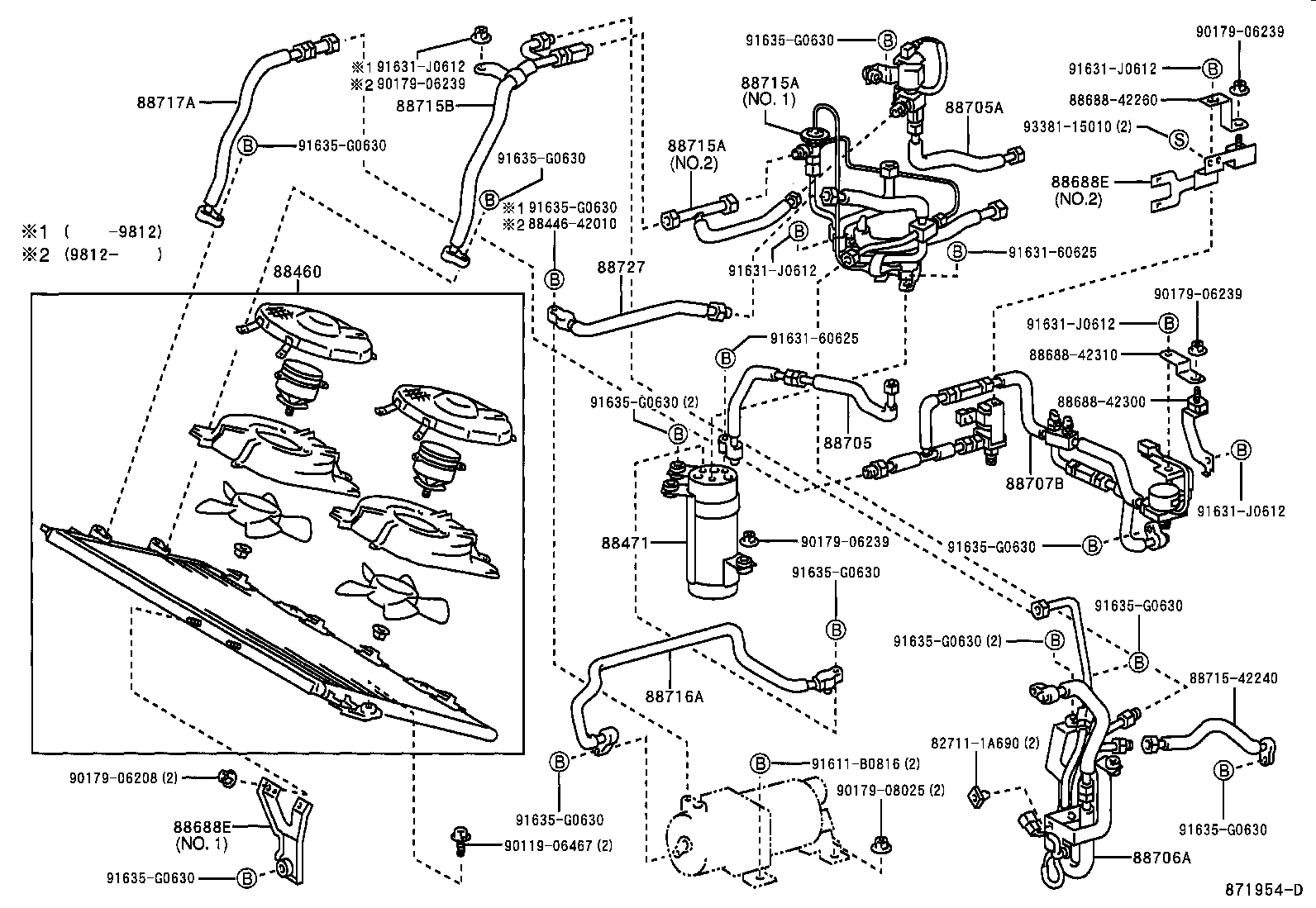  RAV4 EV |  HEATING AIR CONDITIONING COOLER PIPING