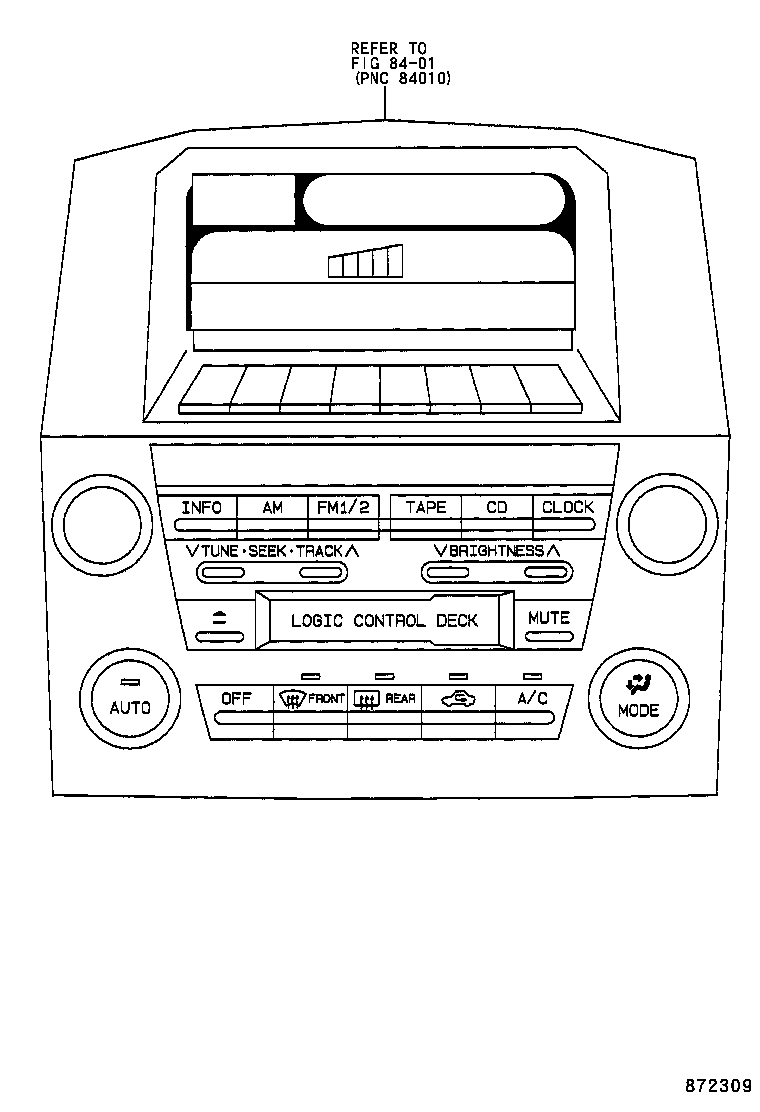  RX300 |  HEATING AIR CONDITIONING CONTROL AIR DUCT
