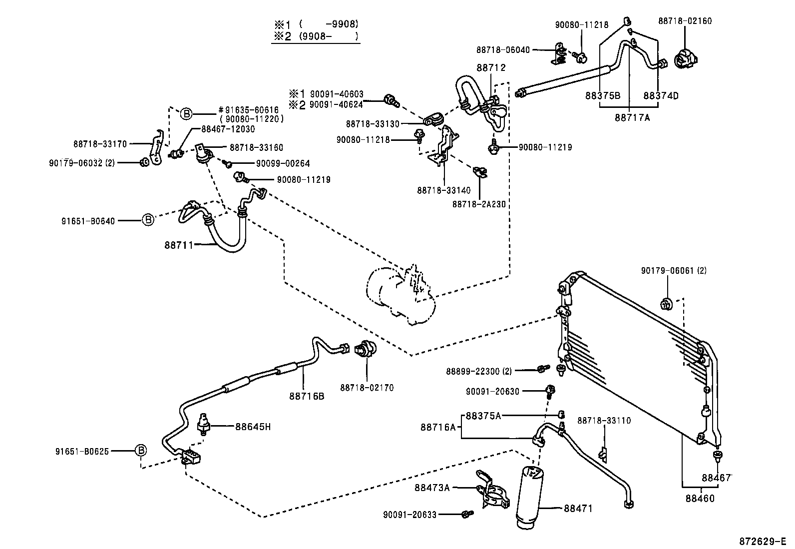  CAMRY NAP |  HEATING AIR CONDITIONING COOLER PIPING